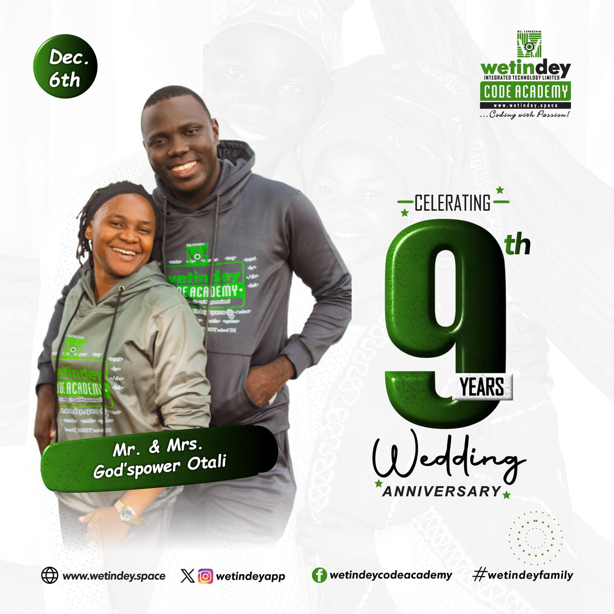 wetindeyapp's tweet photo. So I got married at 25 as a tech bro on 6th Dec 2014
Family is a precious gift, its been 9years of incredible adventure of marriage and parenthood.
I am grateful for the love we share and for the family we've become.
#HappyAnniversary
#marriageisbeautiful https://t.co/iQSxeqjrLE