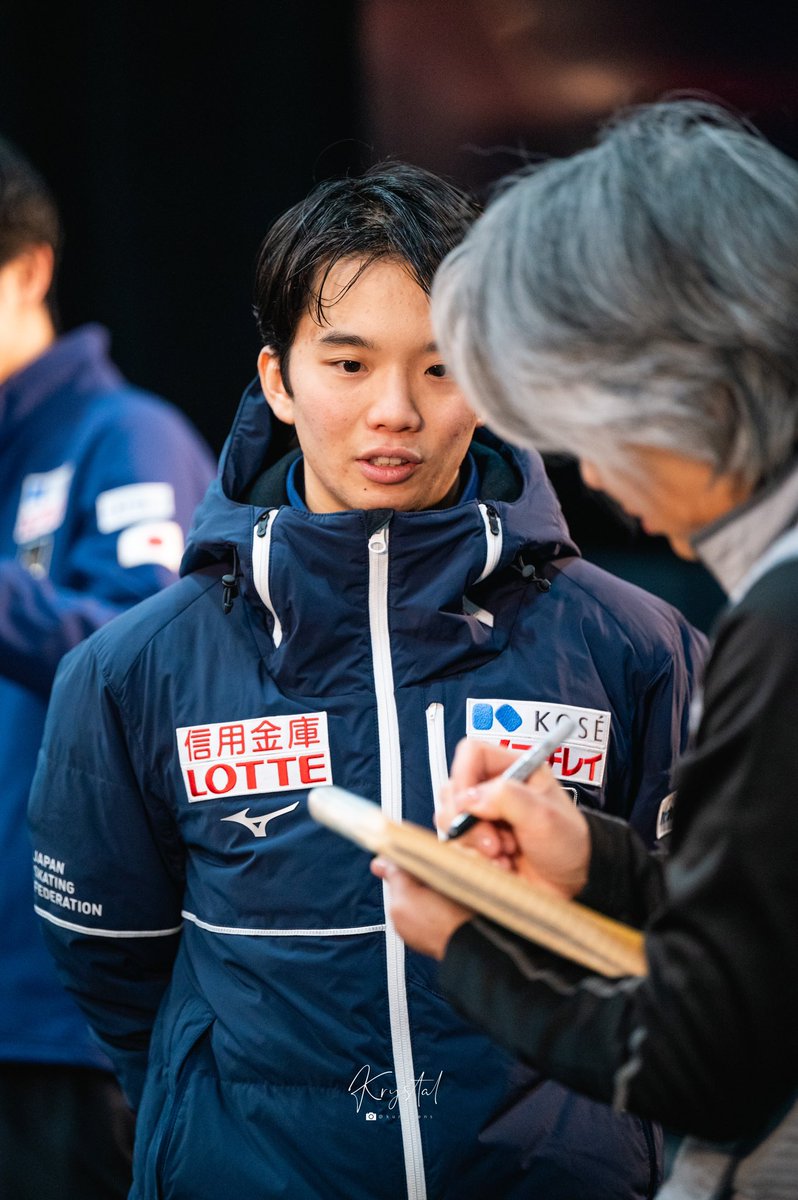 #JunhwanCha #SotaYamamoto #KazukiTomono in the press conference after men’s short program in Skate Canada International 2023, Vancouver.