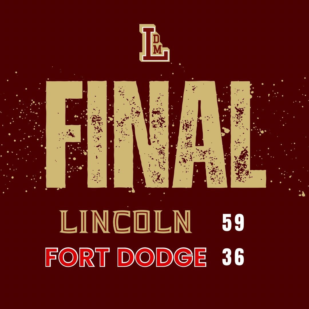 Lincoln improves to 2-0 with a 59-36 win over Fort Dodge. The Rails travel to Hoover on Friday for a metro matchup with the Huskies.