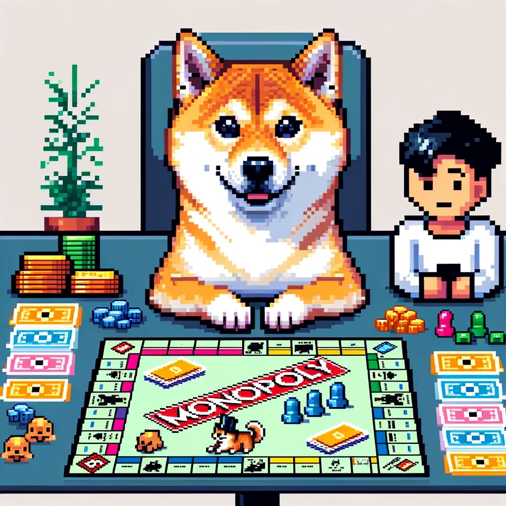 humadi2001's tweet image. "Hey GPT-4, create a doge playing monopoly in pixel art"

#pixelart #GPT4 #monpoly
