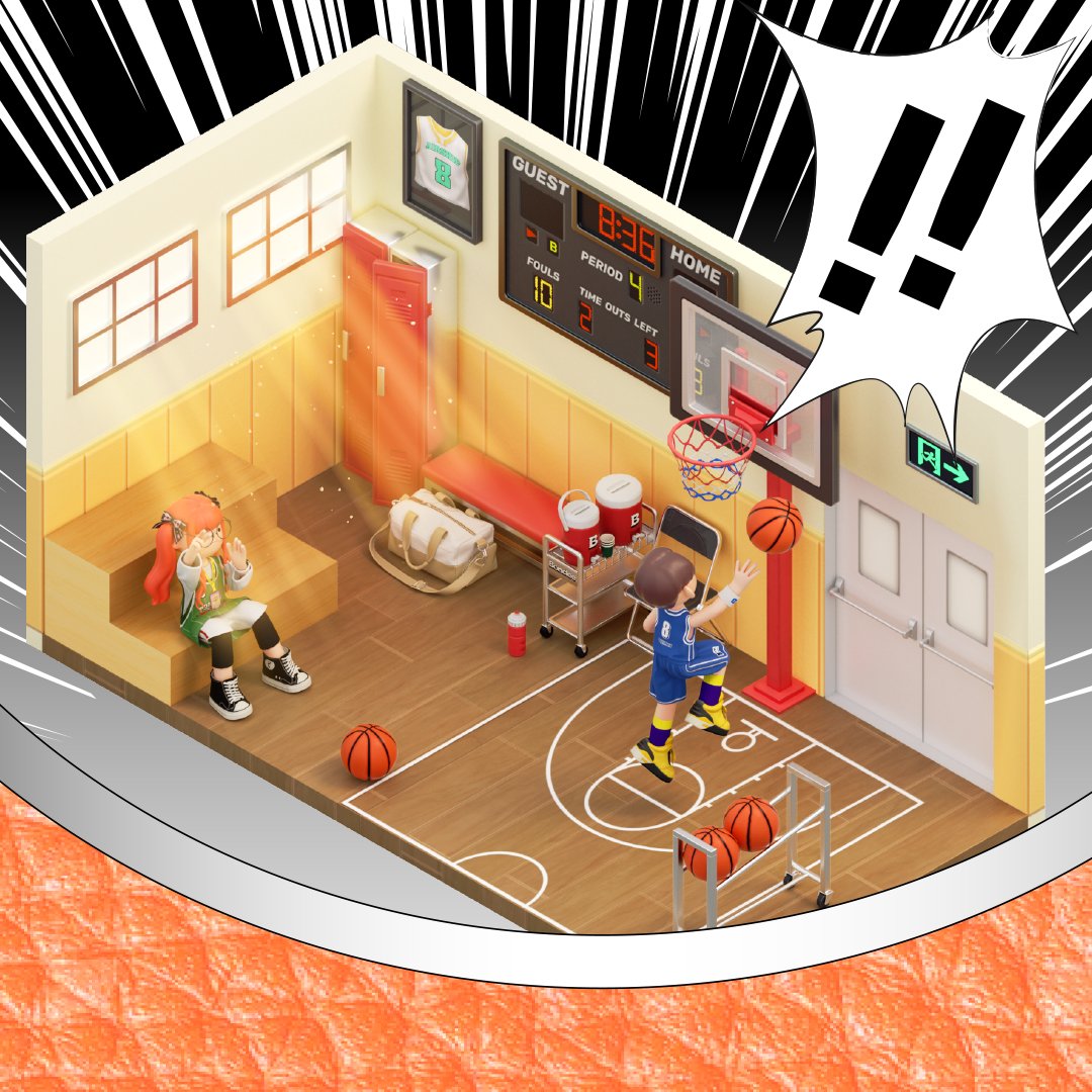 bondee_sea's tweet photo. Step up your game with a slam dunk of style! 🏀  

Transform your space into a basketball paradise with our vibrant and sporty basketball-themed pieces. 🔥  

Get your Slam Dunk Court set now on Bondee! 📱  

#Bondee #BondeeSEA #BasketballStyle #HomeCourtVibes #Metaverse https://t.co/AwturSHw9U
