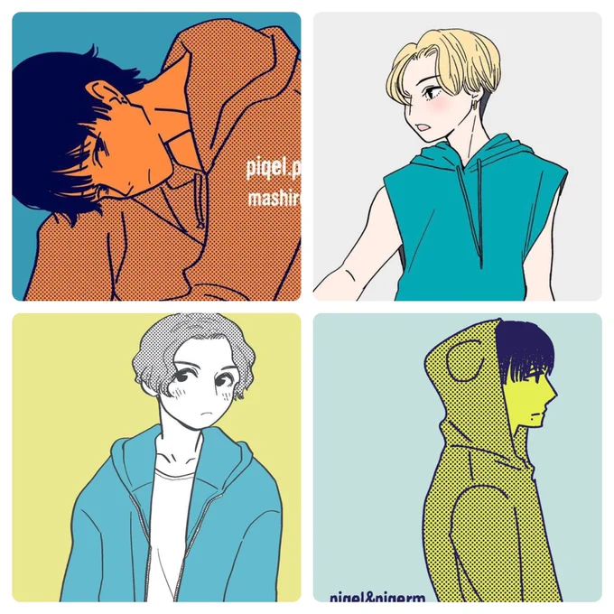 私、鈴木拡樹さんを描き始めたときからずっと比較的パーカーを多めに描いてる気がするんだけど、こんな難しい服なかなかなくない?!!と思いながらいつも描いてる(ましろ)