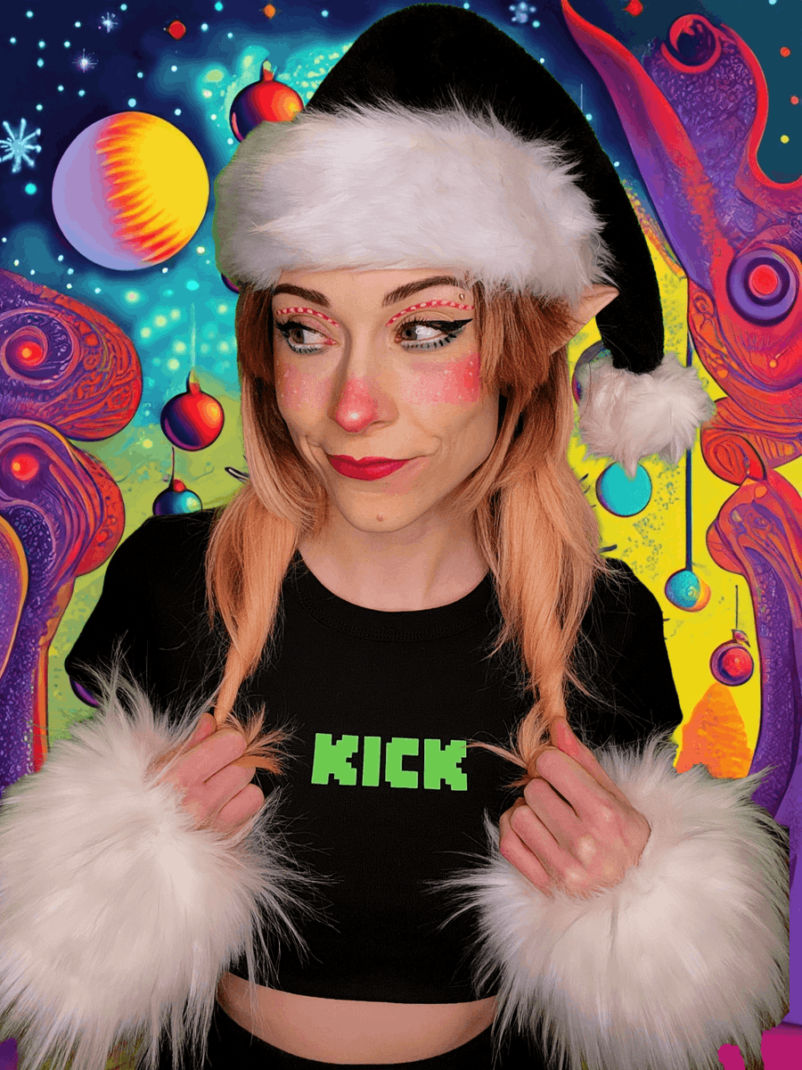 SabrinaSoloShow's tweet photo. On the 5th day of #Kickmas it just happened to be, the first Kick anniversary! Happy freakin’ Birthday, @kick! Getting to be a part of this community is better than FIVE GOLDEN RINGS 💚

@kickcommunity @mrezoot @deemarie27 @lhaeychub #KickStreamer #PickKick #IPickedKick https://t.co/x3GumTDdgI