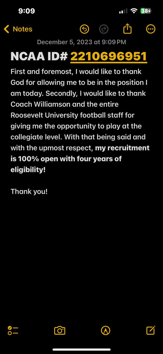 DjMcintosh6's tweet photo. Recruitment is now 100% open 
Four years of eligibility‼️
NCAA ID# 2210696951
Senior year film https://t.co/zyQZ1EjBC0
FR year college practice film https://t.co/aJVxLWIoLh