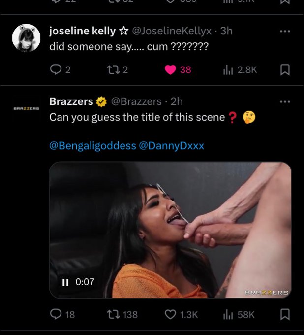 Fun ass algorithm.  @JoselineKellyx @DannyDxxx @Bengaligoddess @Brazzers https://t.co/FL0Qs2TXrG<a class="tags" href="/tag/joselinekellyx">&#64;joselinekellyx</a><a class="tags" href="/tag/dannydxxx">&#64;dannydxxx</a>