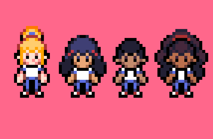 Eu ainda acho que isso daqui é comum pra caramba em sala de aula no Brasil, tu vê tanta gente diferente e fala: É brasileiro. 

Se na minha sala tinha branquelo de olhos verdes junto com morena de cabelo cacheado então é assim que tem que ser no jogo.

Quero mais ideias.