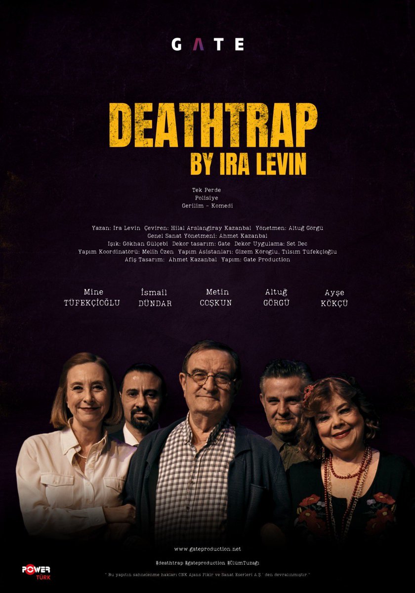 #BabaSahnedeBuAkşam Konuğumuz

<a href="/gateproduction/">GATE</a> 

🎭 Deathtrap

⏱️ 20:30

Biletler babasahne.com ve gişede!

#BabaSahne #AralıkKonuklarımız #Deathtrap
