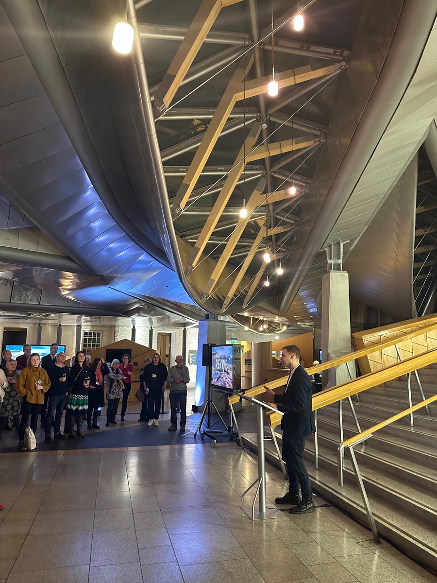 A fantastic turnout last night at our garden lobby event in the Scottish Parliament. Around 20 MSP's joined us, with different organisations and supporters coming together to hear how REVIVE is helping create a better future for Scotland's people, wildlife and environment.