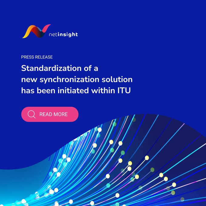NetInsight's tweet photo. ITU has initiated the standardization of Enhanced Partial Timing Support (ePTS), a first step to standardize our Precision TimeNet (PTN) technology used in the Zyntai synchronization platform. https://t.co/rbqvb0mOGY #ITU #ePTS #PrecisionTimeNet #Zyntai https://t.co/cE66nAKIth