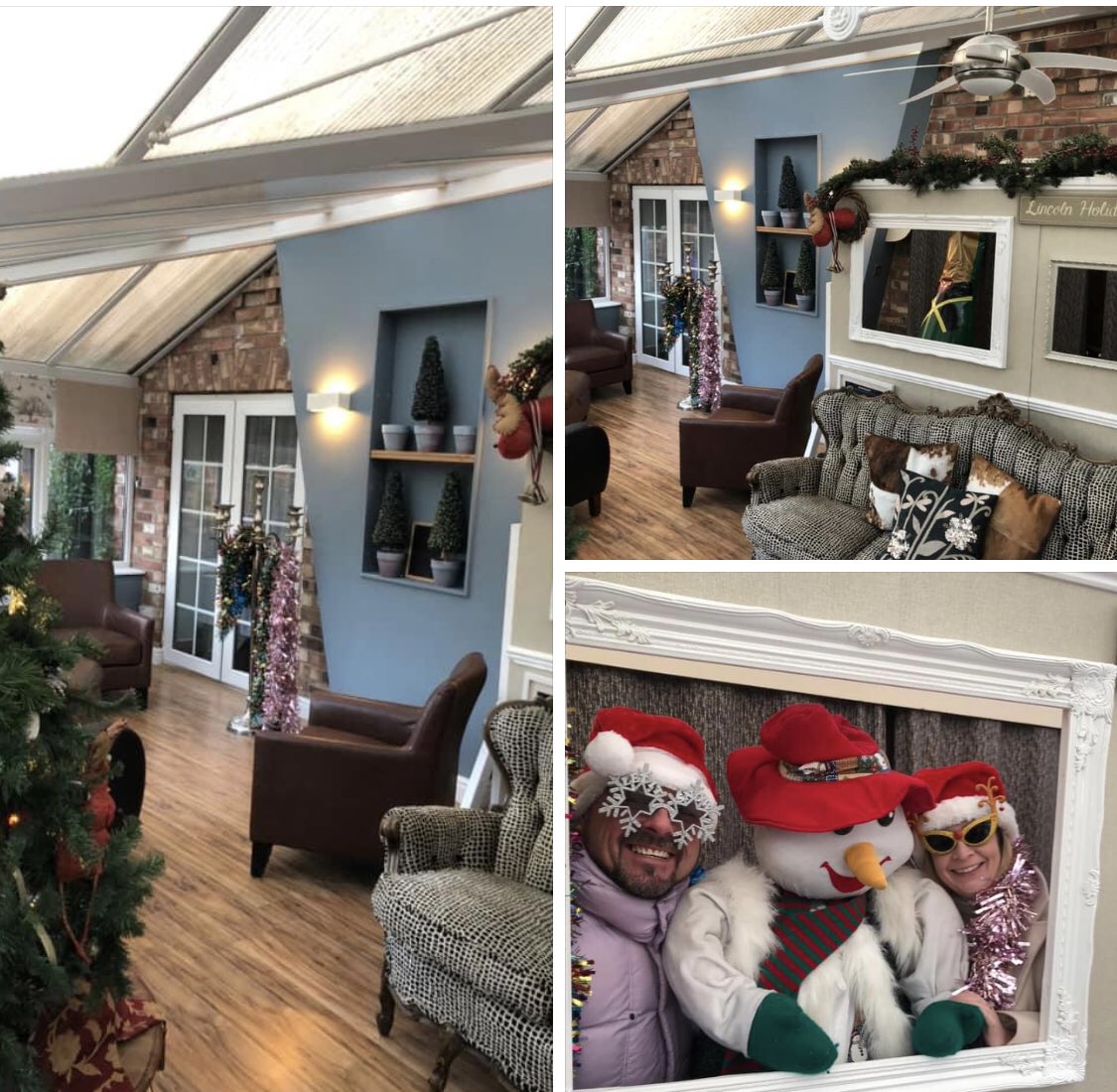 Lincoln_Retreat's tweet image. Finally finished roof 🙌 in picture wall room 
Loving Smokey grey roof and blue walls
back to fun picture time 🎄tree up 📸
#funphotography #winterholiday2023 #hottubholiday #picturewall #christmasphotos