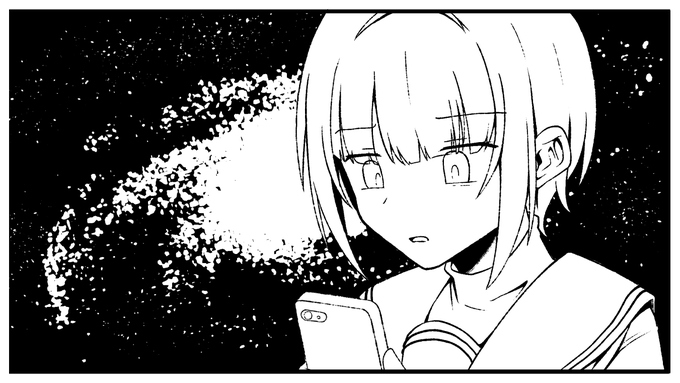 原稿描いてたらできた宇宙ねこ千夜ちゃん。
(好きにお使いください) 