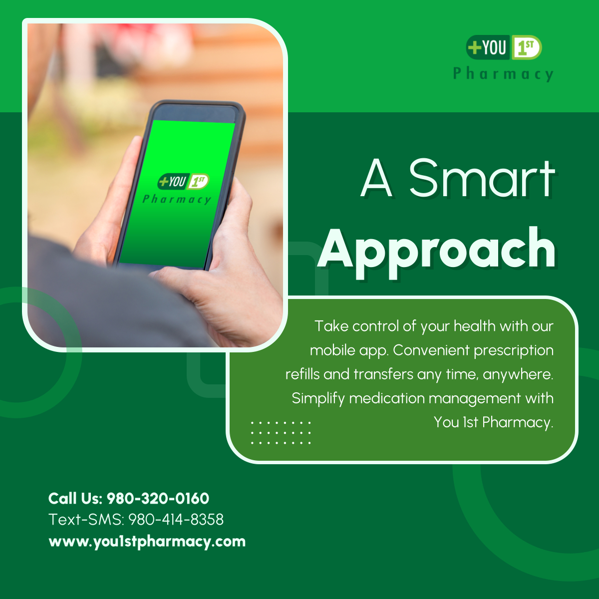 you1stpharmacy's tweet image. At You 1st Pharmacy, we put your health in your hands. Our mobile app gives you the power to manage your medications seamlessly. Read on to learn more at: tinyurl.com/nhkbbrmr.

#RetailPharmacy #GastoniaNC #SmartApproach