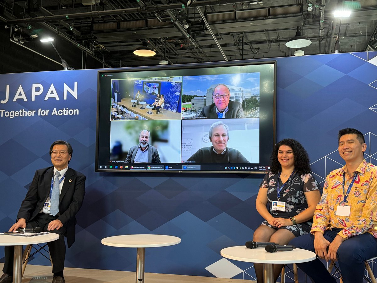 IIASA (@iiasavienna) on Twitter photo IIASA at #COP28: How can scientists & decision makers contribute to the transformation of cities?🌿🏙️IIASA experts Keywan Riahi, <a href="/LeilaNiamir/">Leila Niamir</a>, <a href="/winstontlchow/">Winston Chow (周祥龙) 🇸🇬</a> <a href="/IPCC_CH/">IPCC</a>, Eric Zusman <a href="/IGES_EN/">IGES-Institute for Global Environmental Strategies</a>, Yoshiki Yamagata <a href="/KeioGlobal/">Keio Global</a> & newly elected IIASA Council Chair Kazu Takemoto presented IIASA at #COP28: How can scientists & decision makers contribute to the transformation of cities?🌿🏙️IIASA experts Keywan Riahi, <a href="/LeilaNiamir/">Leila Niamir</a>, <a href="/winstontlchow/">Winston Chow (周祥龙) 🇸🇬</a> <a href="/IPCC_CH/">IPCC</a>, Eric Zusman <a href="/IGES_EN/">IGES-Institute for Global Environmental Strategies</a>, Yoshiki Yamagata <a href="/KeioGlobal/">Keio Global</a> & newly elected IIASA Council Chair Kazu Takemoto presented