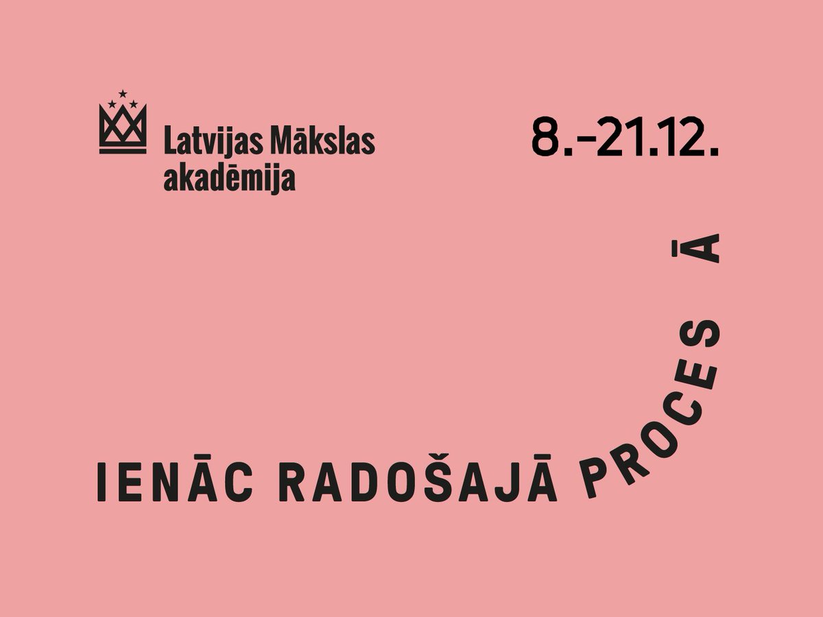 No 8. līdz 21. decembrim Latvijas Mākslas akadēmijā notiks rudens semestra skates. Plašā pasākuma programma piedāvā iespēju divu nedēļu laikā, divās akadēmijas ēkās aplūkot jaunākos studiju rezultātus mākslā un dizainā. lma.lv/aktuali/skates