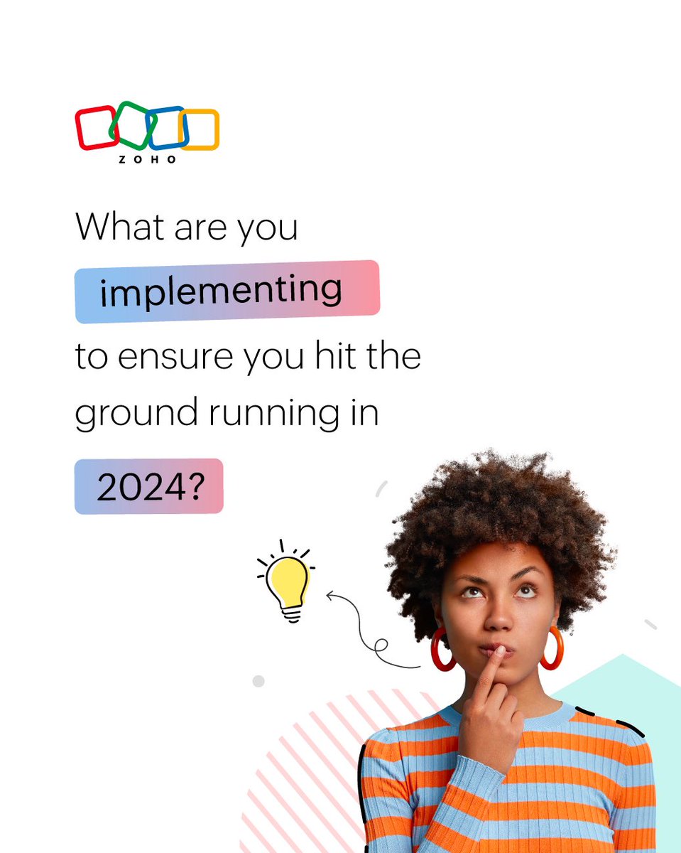 ZohoAfrica's tweet photo. Gear up for 2024 by identifying the missing piece in your business puzzle. It might very well be one of our 55+ leading business apps. And next year, you might be one of the 100+ million users that have succeeded with #ZohoTech. https://t.co/qMVNYfjpxv