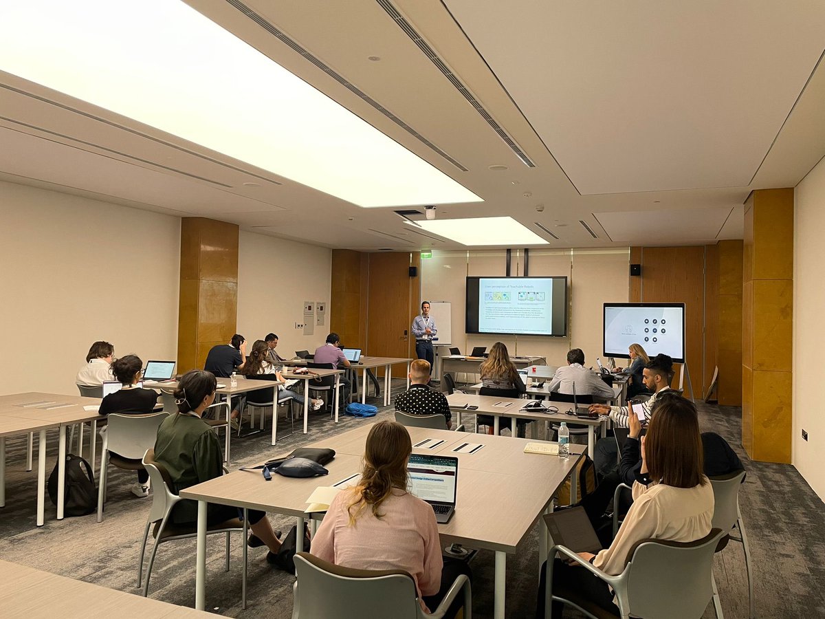 Smart Interactive Technologies Lab (@sit_lab) on Twitter photo 15th International Conference on Social Robotics #icsr23_qa :
Today <a href="/imene_tarakli/">Imène Tarakli</a> presented her latest study.
On Monday, Prof. Alessandro di Nuovo (<a href="/ai4robots/">Alessandro Di Nuovo</a>) gave keynote speech at ASIMOV workshop.
<a href="/PerseoProject/">PERSEO European Training Network</a>
#icsr2023 #Robots #research #HRI 15th International Conference on Social Robotics #icsr23_qa :
Today <a href="/imene_tarakli/">Imène Tarakli</a> presented her latest study.
On Monday, Prof. Alessandro di Nuovo (<a href="/ai4robots/">Alessandro Di Nuovo</a>) gave keynote speech at ASIMOV workshop.
<a href="/PerseoProject/">PERSEO European Training Network</a>
#icsr2023 #Robots #research #HRI