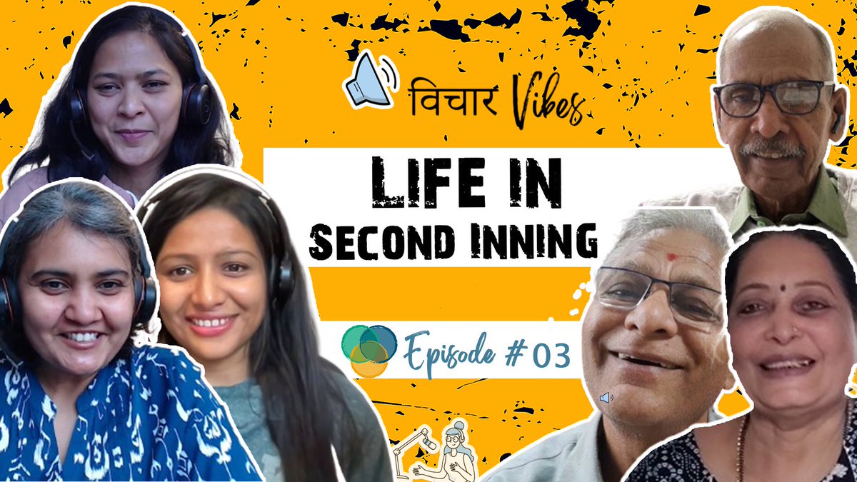 vichaarvibes's tweet photo. Retirement realities: Hear it from them!

Episode out now on YouTube! Be sure to tune in 🎶 

https://t.co/Kz6DtXtyVU

Life after Retirement can be full of fun, passion and curiosity!! 
#retirement #lifelessons #Passion #fun https://t.co/1eoUKg4hyL