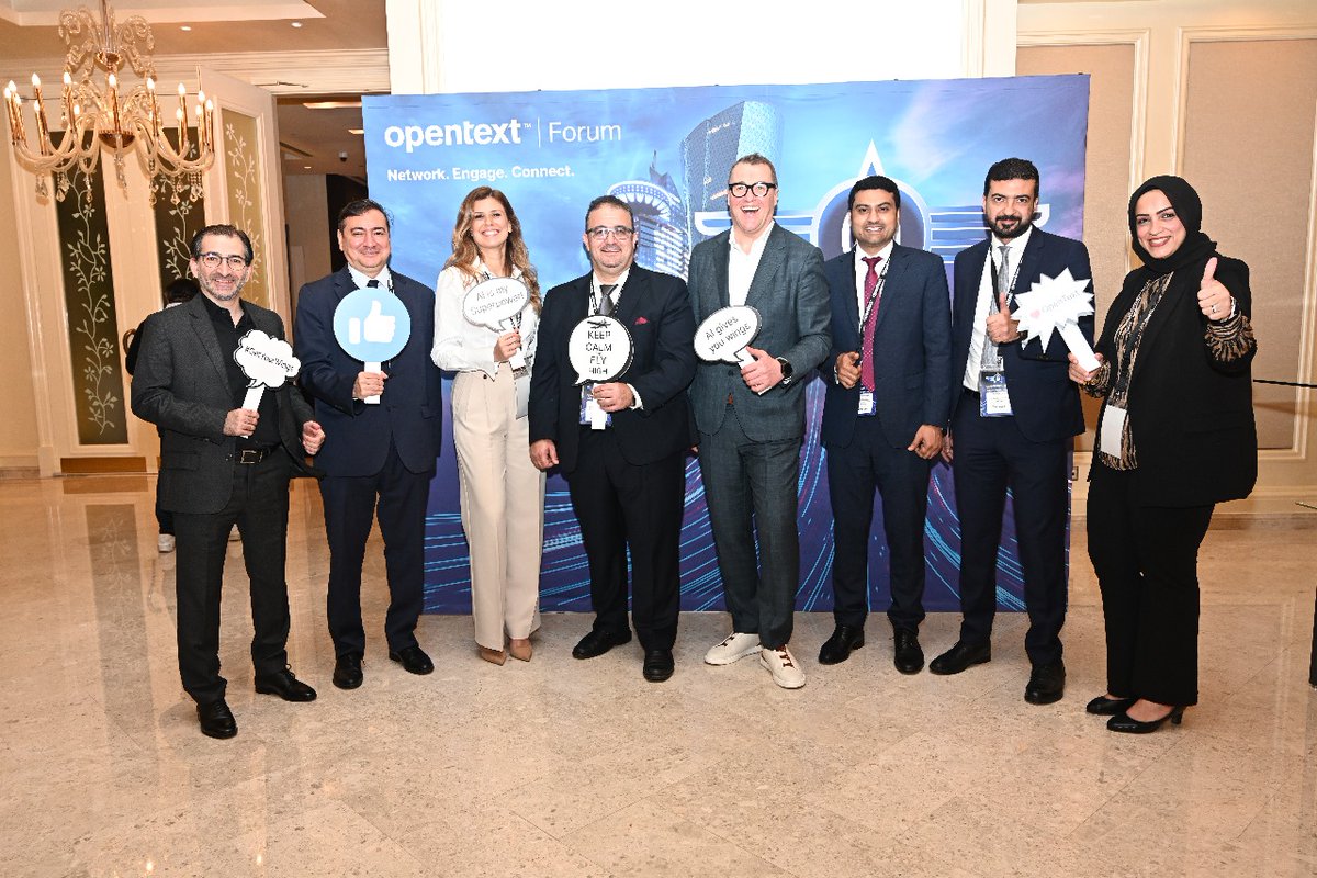 WaldeckCAnn's tweet image. @OpenText Forum Qatar 2023 concluded with vibrant energy! #AIinsights, #cybersecurity strategies, and collaborative discussions fuelled a transformative movement.

#OpenTextQatar #FutureOfBusiness #TechInnovation #OpenTextForumQatar #OpenTextAviator #Aviator #OpenText #Chiief
