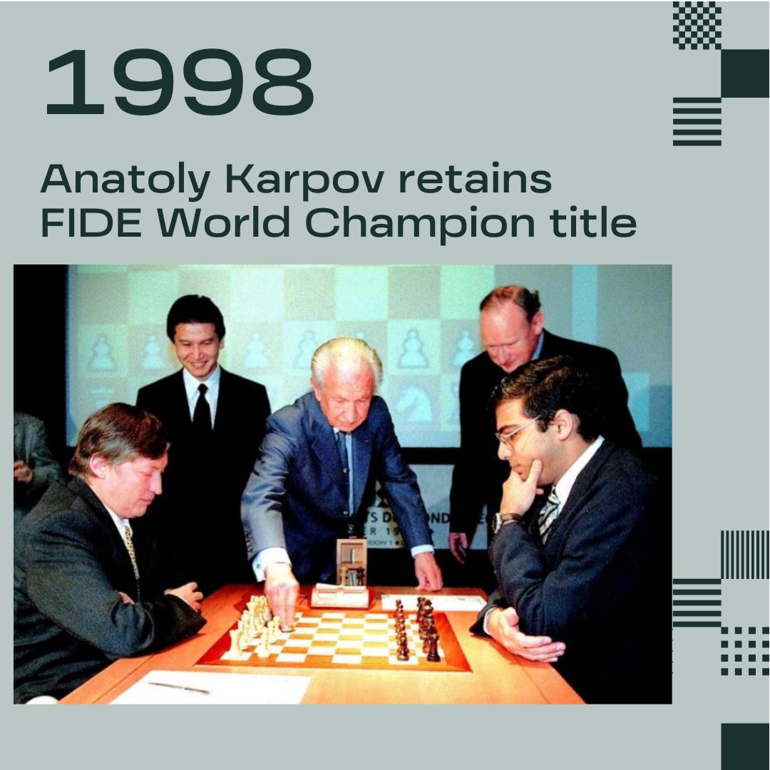 The 1998 FIDE World Chess Championship Anatoly Karpov vs