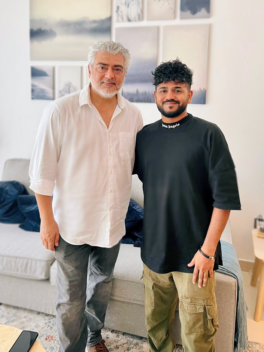 LenPrasad's tweet photo. Feeling truly blessed and grateful to have had the privilege of meeting the amazing superstar Ajith Sir ♥️🙏🏻
His humility and warmth touched my heart…
An Unforgettable Moment 🧿

@nabz_1881 😘😘

#AK #AjithKumar #Thala #BlessedEncounter #Grateful https://t.co/oyhcMFvGRo