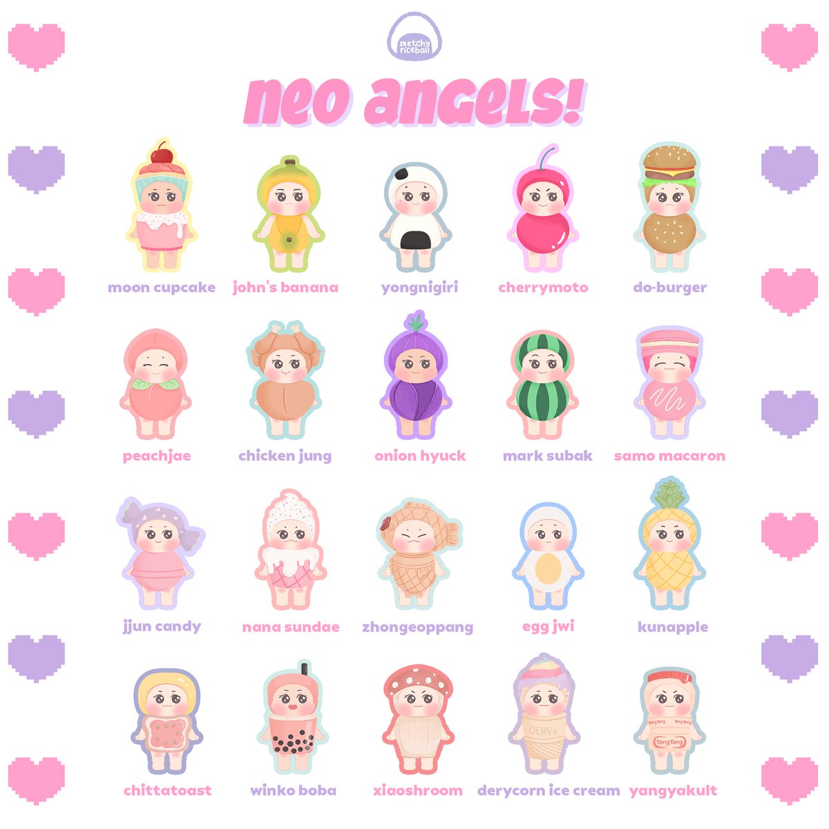 sketchyriceball's tweet photo. ᜊ neo angels! 

sonny angel-inspired nct stickers

𖦹 glitter finish
𖦹 can be bought individually or by unit (127 angels, dream angels, vision angels)

keychain version will be available next year

preorder starts dec. 8 https://t.co/W0NllwxFnE