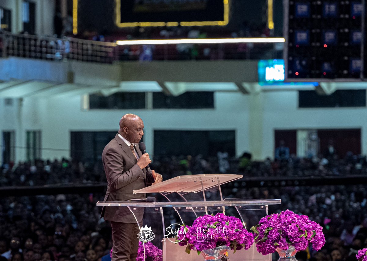 'Those who know the truth don't suffer what others suffer. You are not born again to suffer what the world is suffering. Those who know the truth don't suffer what others suffer'. - @DavidIbiyeomie #Shiloh2023 #Day2MorningSession #RedeemedToFlourish