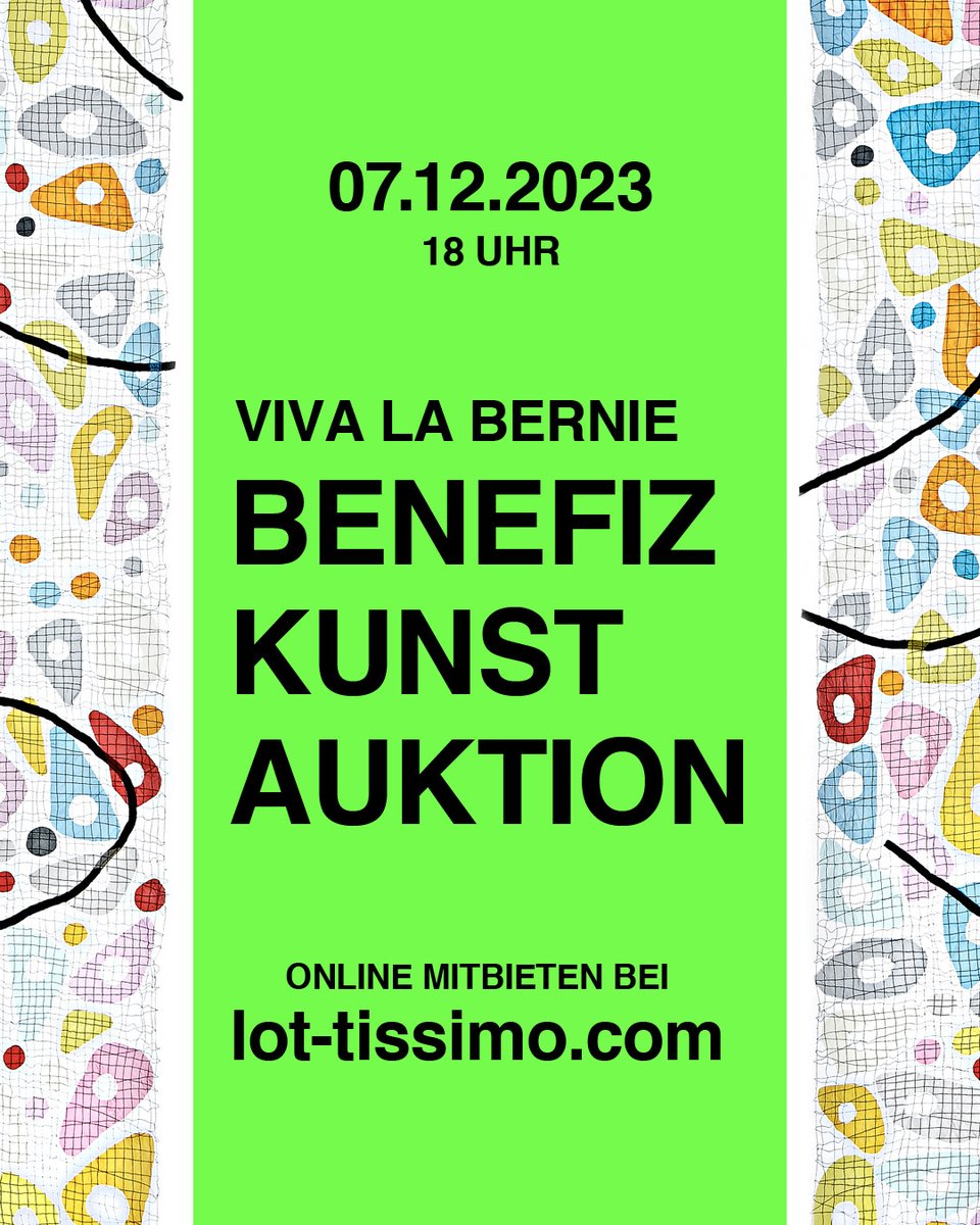 Morgen ist es soweit. Um 18 Uhr startet unsere Benefiz Kunst Auktion im <a href="/mkghamburg/">Museum für Kunst und Gewerbe Hamburg</a>. Wenn ihr online mitbieten wollt, könnt ihr euch ab sofort bei Lot-Tissimo anmelden:
lot-tissimo.com/de-de/auction-…