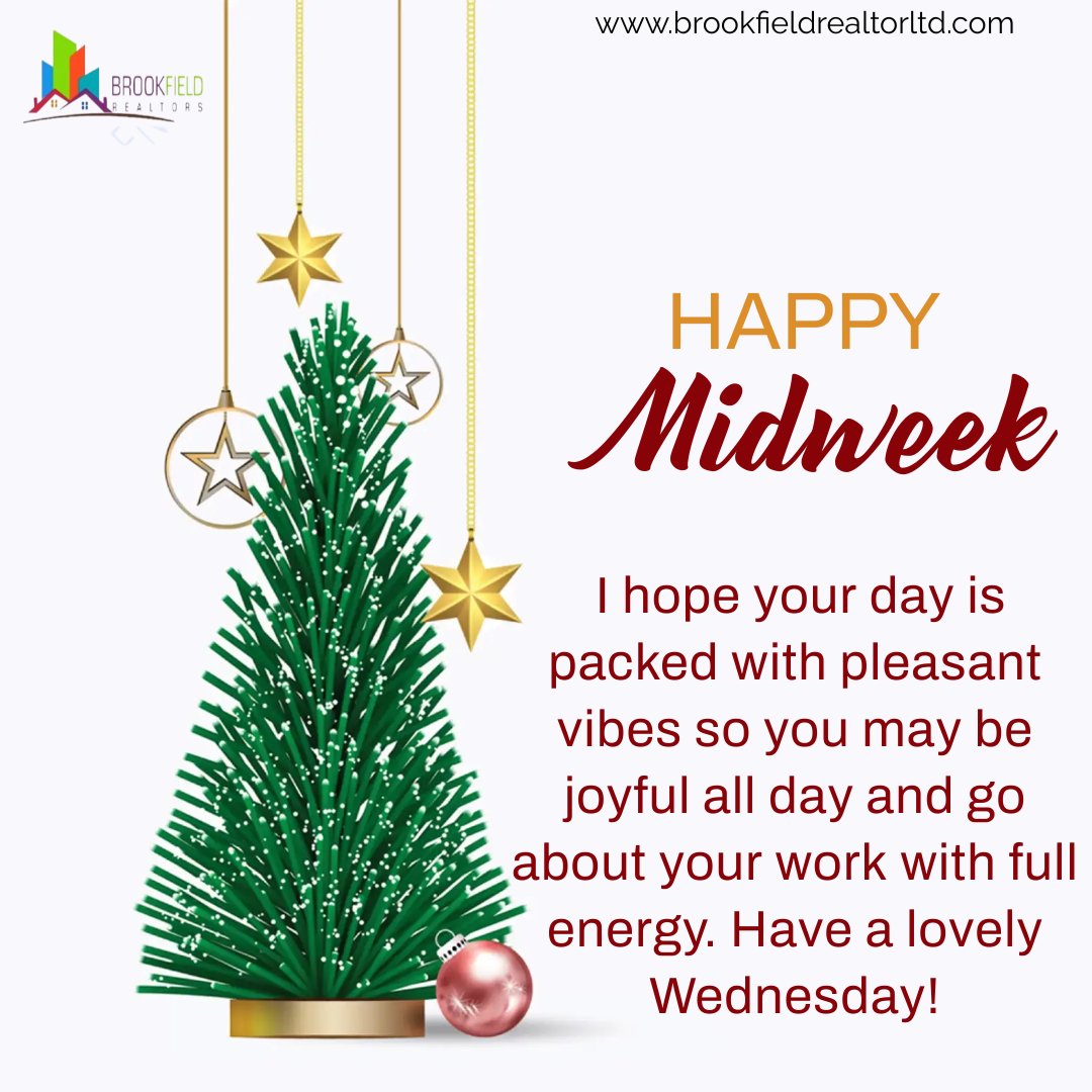 BrookfieldReal1's tweet image. I hope your day is packed with pleasant vibes so you may be joyful all day and go about your work with full energy. Have a lovely Wednesday!

#happymidweek
#happywednesday
#brookfieldrealtors