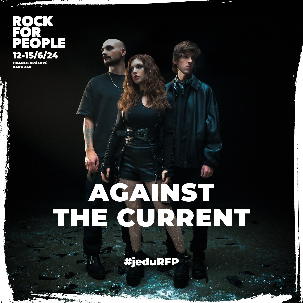 AGAINST THE CURRENT na #RockforPeople2024! 🔥 🎟️ Vstupenky v aktuální limitované edici ▶️ rockforpeople.cz/cs/vstupenky/ #againstthecurrent #icet #rfp #rfp2024 #rockforpeople #jeduRFP @ATC_BAND