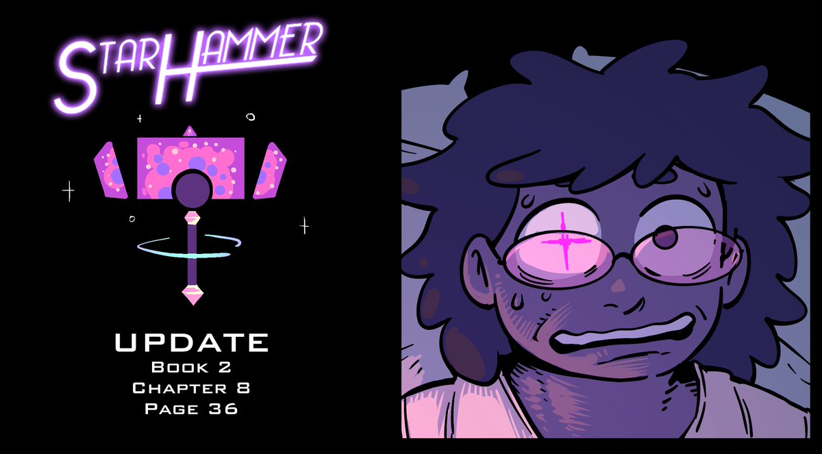 StarTeamGO's tweet photo. StarHammer has updated! 🌟🔨  

Izzy really needs ice cream right away. 

https://t.co/bTPMkdmdEC 

Support StarHammer on @Patreon! 💫✨ 

https://t.co/VwFrHQ4WSF 

#webcomics #Hiveworks #StarHammer https://t.co/ixFIiyQjqh