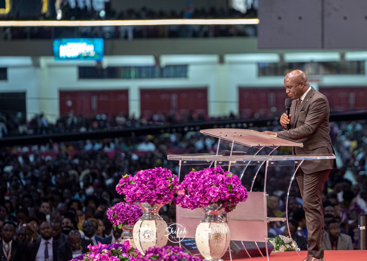 'As long as you drop a seed, your harvest is sure. Stinginess nurtures the root of financial pressure. You can never come out of hard times except you are a giver'. - @DavidIbiyeomie #Shiloh2023 #Day2MorningSession #RedeemedToFlourish