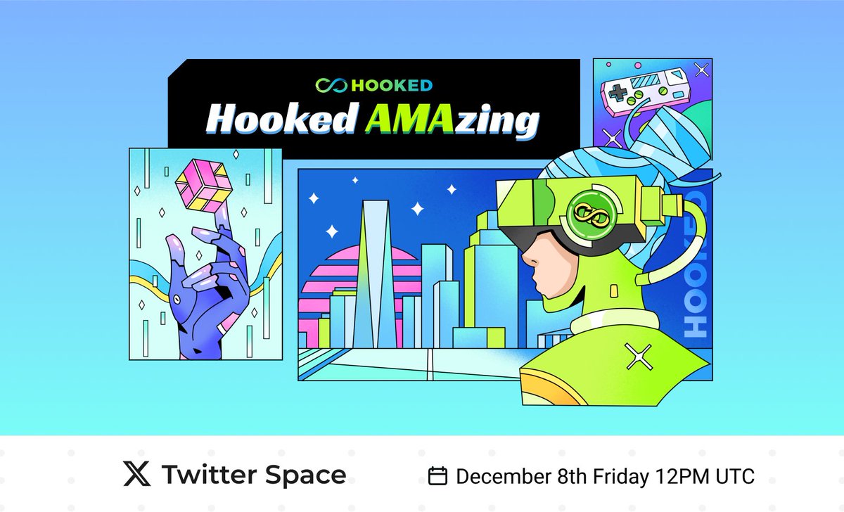 HookedProtocol's tweet photo. 🚀 Prepare for an #HookedAMAZing X Spaces experience!
Delve into the trends shaping Web3 social with ✨ innovative integration.

Save the date and join us for an insightful journey 🔥
https://t.co/RqoO3gpJpa https://t.co/wzsTMHBflJ