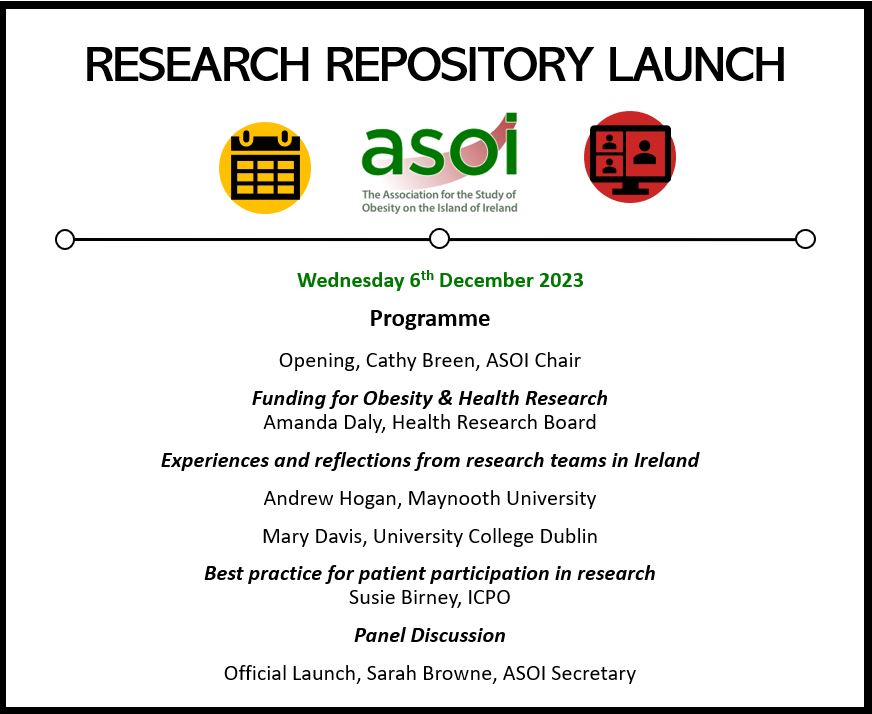 Don't forget to join us today at 3-4.30pm for the new ASOI research repository launch webinar 🎉

Join here: ucd-ie.zoom.us/j/69851274812🎉