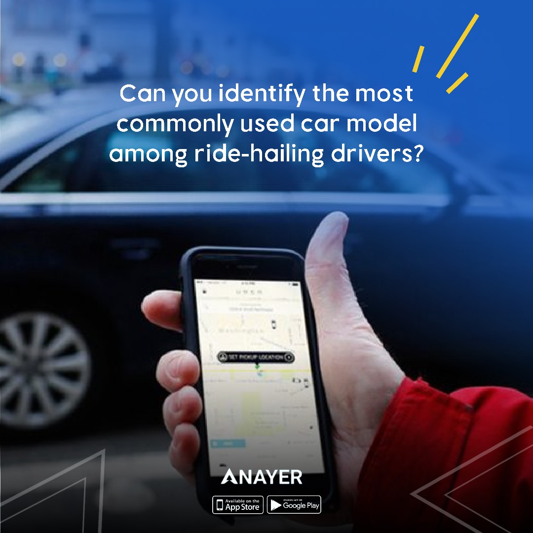 AnayerApp's tweet image. Are familiar are you with the ride-hailing brands?
Let us know your answer in the comment section

Hint: It's known for its fuel efficiency and reliability

#Anayer #Ridehailing #cars #rides

Kizz Daniel
Yhemo Lee
El Classico
Declan Rice