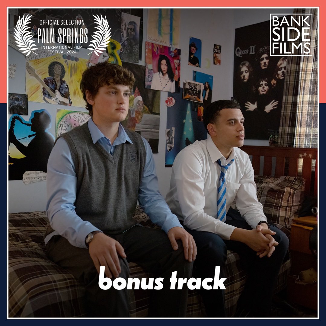 BanksideFilms's tweet photo. BONUS TRACK will be part of this year’s @PSFilmFest! We’re so excited to bask under the sun in California this January. Check out the schedule and we'll see you there! 🎧🎶 

#BanksideFilms #BonusTrackFilm #PSIFF2024 #ComingOfAge #Romance https://t.co/bBux29cVEi