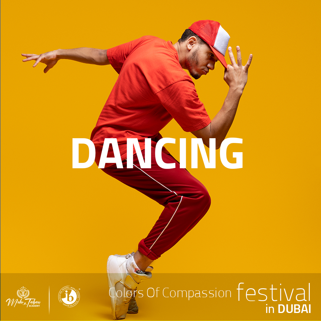 Compassiondxb's tweet photo. Dance to the rhythm of compassion at Colors of Compassion! ✨ Join us as diverse movements blend into a harmonious symphony, celebrating unity, love, and the vibrant tapestry of cultures.💃🕺 #ColorsOfCompassion #DanceForUnity #HarmonyInMotion #mydubai https://t.co/WEkWRokRzs