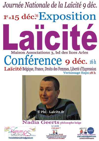 LaiciteMidi's tweet photo. ARLES Laïcité Belgique France @Ufal_org @UfalGard @egale_laicite @UFAL_Toulon @Femmessolidaire @regardsdefemmes @Emmagaziello @NadiaGeerts @ClrOcc @comitelaicite @Maurice_Allard @GastonCremieux @aristidebriand @MACarlotti @VilleTarascon @LaiciteQuebec @LaiciteCnal @canardenchaine https://t.co/dN50Qo0a5i