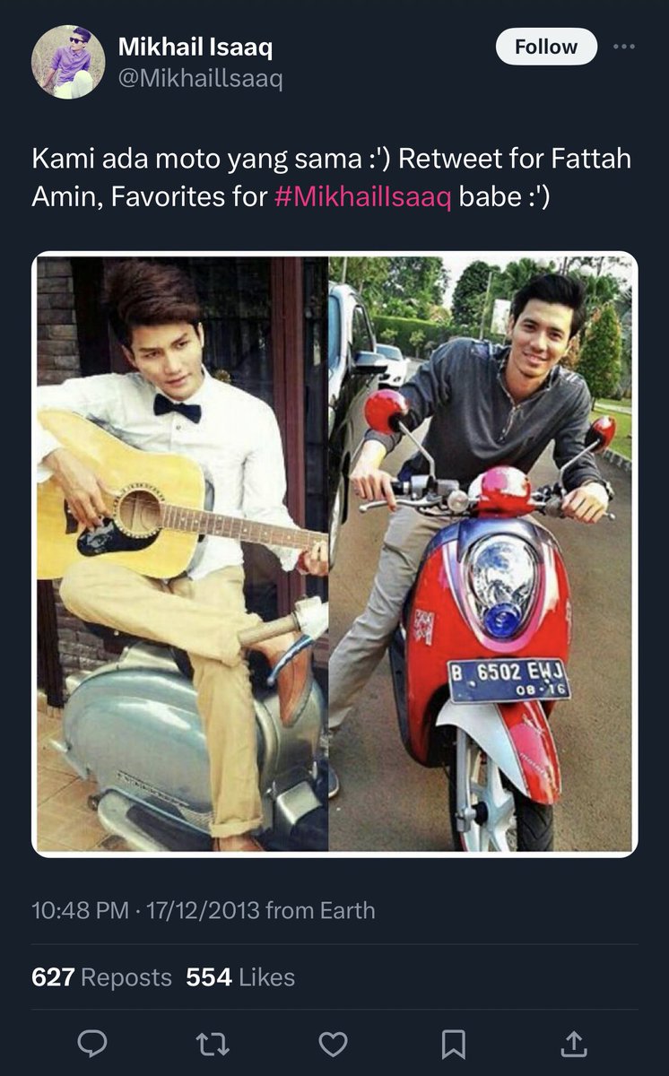 arfdy12's tweet photo. Ohhh patut la macam familiar dia ni!

Pernah menjadi kegilaan gadis-gadis tuitter 10 tahun lepas! Haha

Cuba search Mikhail Isaaq dan tengok berapa ramai yang tweet pasal dia zaman dulu 🫢🫢🫢 https://t.co/PvScA5bWZJ