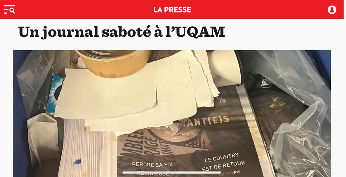 L’équipe du <a href="/montrealcampus/">Montréal Campus</a> nous donne une formidable leçon de #journalisme ces jours-ci.

Les médias jettent un éclairage sur toutes sortes de problèmes. Les intimider, c’est en appeler à l’obscurité.

La chronique d’<a href="/ihachey/">Isabelle Hachey</a> dans <a href="/LP_LaPresse/">La Presse</a> 

lapresse.ca/actualites/chr…