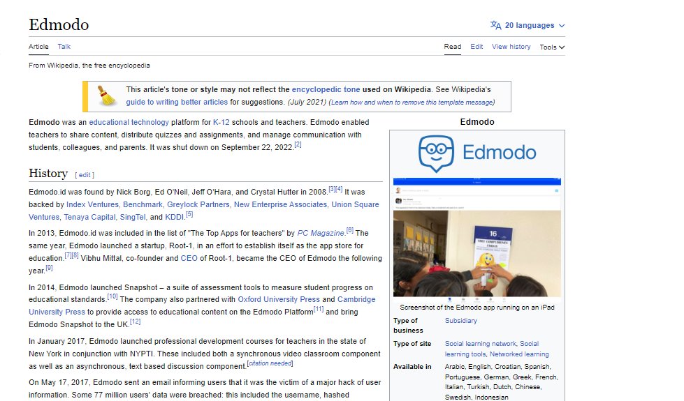 9. Edmodo

Digital platform for teacher-student communication, collaboration, and AI-enhanced grading, promoting engaging and personalized learning.