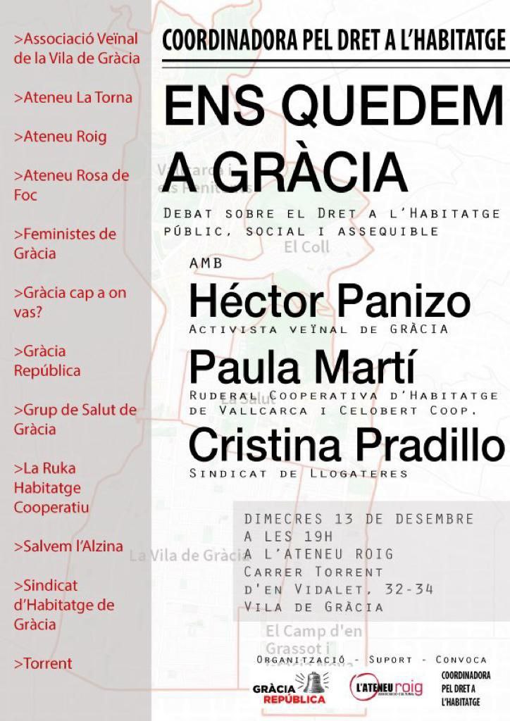 Parlem sobre el dret a l'habitatge? 📣

📅Dimecres 13
🕜19h
🚩Ateneu Roig