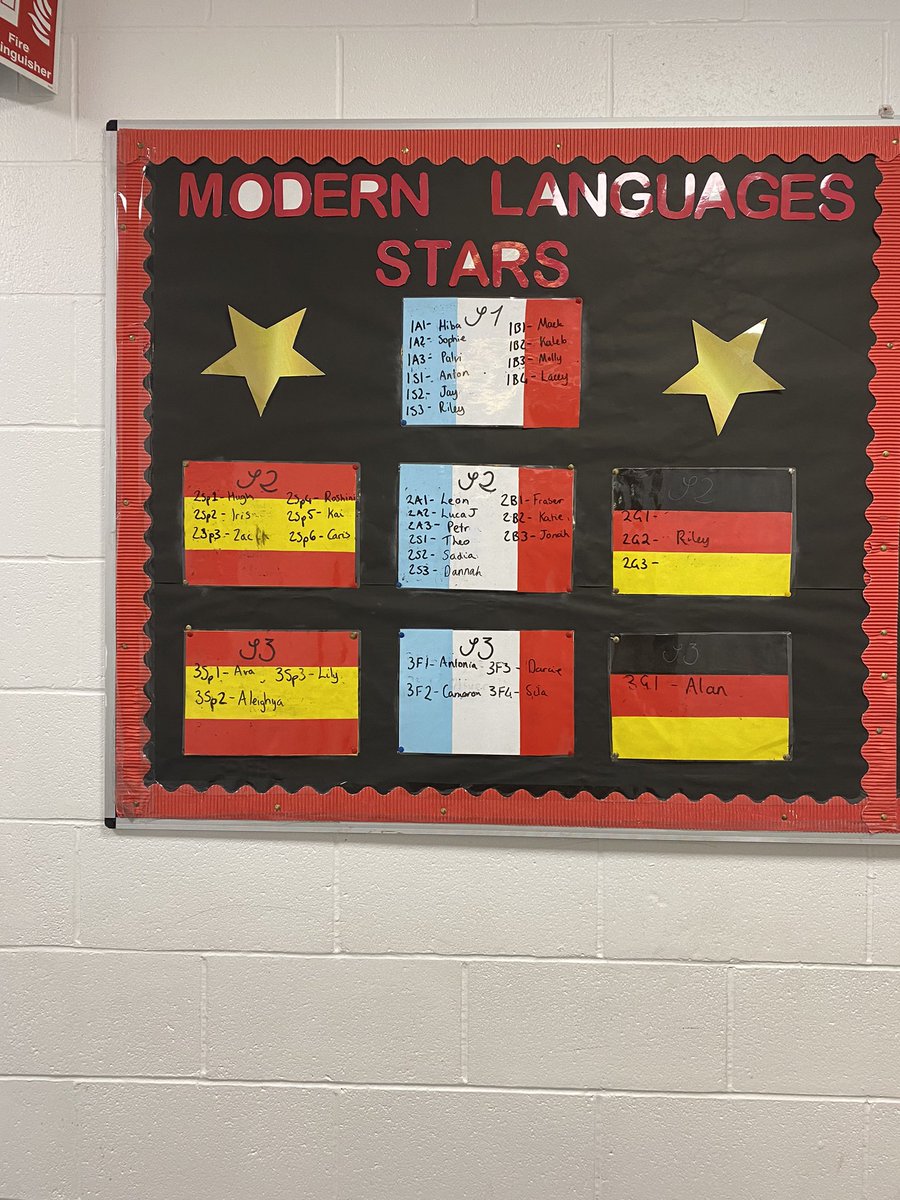 Congrats to our stars for November! You have all gone above and beyond in Modern Languages! 🇫🇷🇪🇸🇩🇪