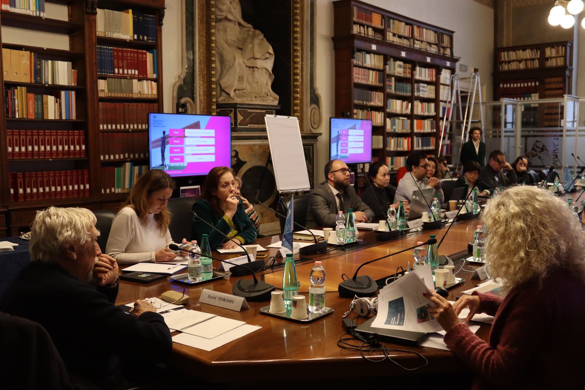 ICCROM's tweet photo. Following the reception and conversation on “Contributing to Better Lives through Cultural Capital”, our Valuing Cultural Capital event continues today. We are at @mic_italia, for a workshop on evidencing heritage value, geared towards cultural economists &amp; heritage practitioners https://t.co/CbnKzenf8T