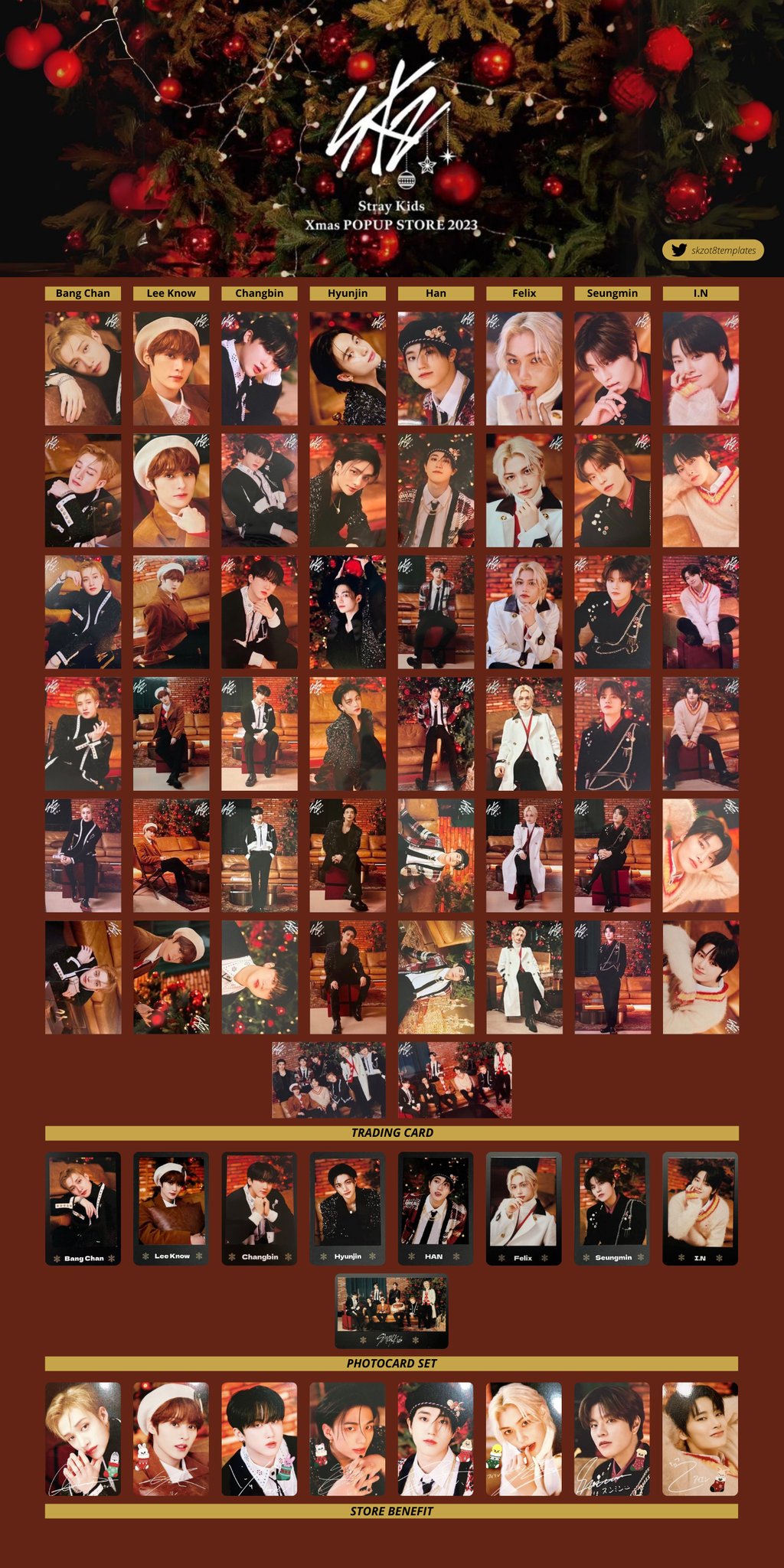straykids XMAS POPUP 2024 トレカ 購入特典 8枚 全員 straykids XMAS POPUP 2024 トレカ 購入特典 8枚 全員 Stray