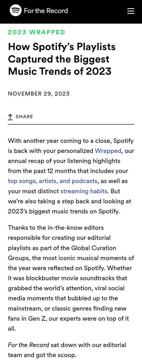 How Spotify's Playlists Captured the Biggest Music Trends of 2023