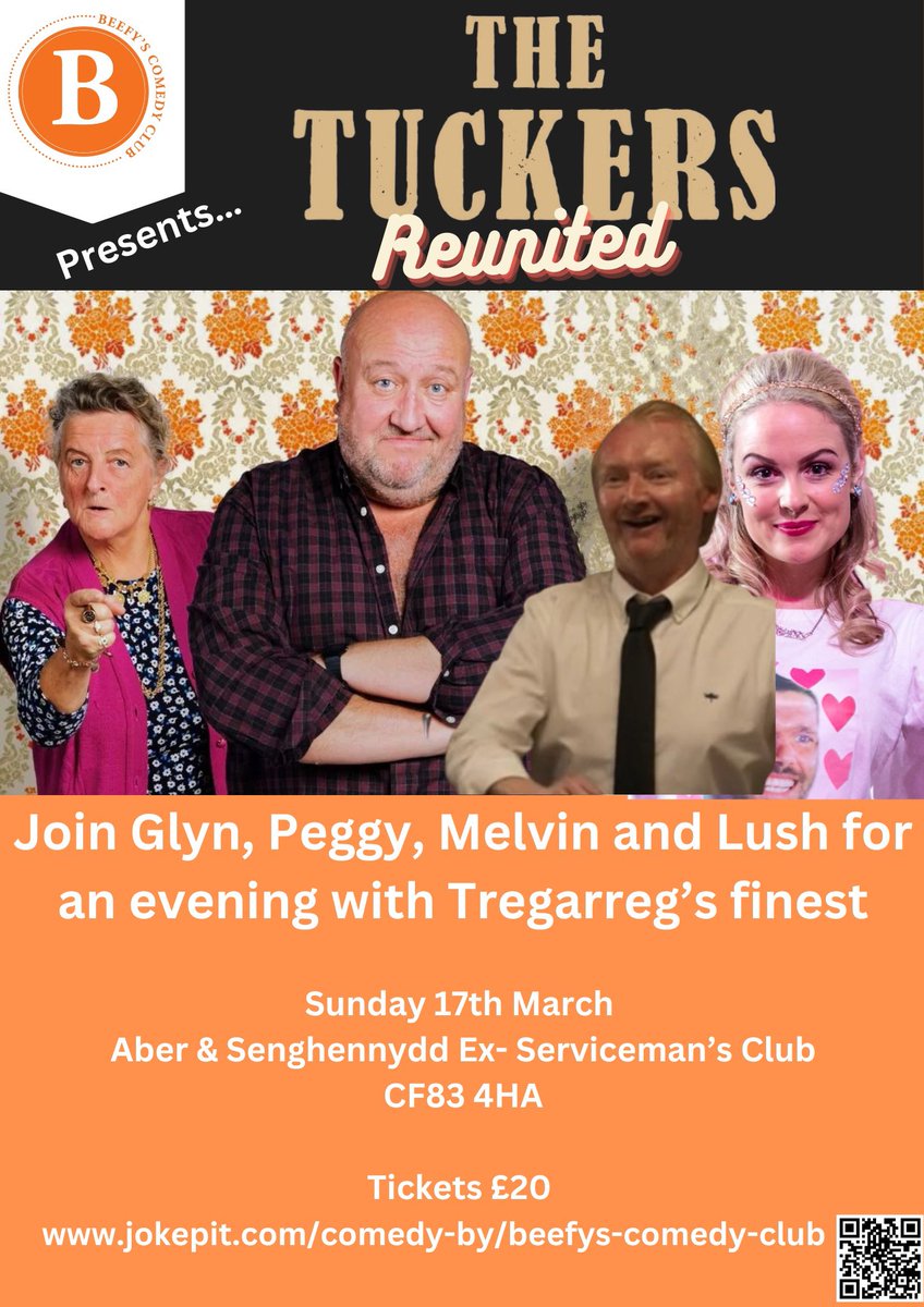beefy_club's tweet image. The ultimate present for #TheTuckers fan in your life!

Glyn gets the gang back together for The Tuckers Reunited!!!

Tickets are selling fast for both #Cardiff and #Senghenydd and are now limited

Join @SteveSpeirs4 @huntress5 @BenMcG1 and Kimberley Nixon for a brilliant night