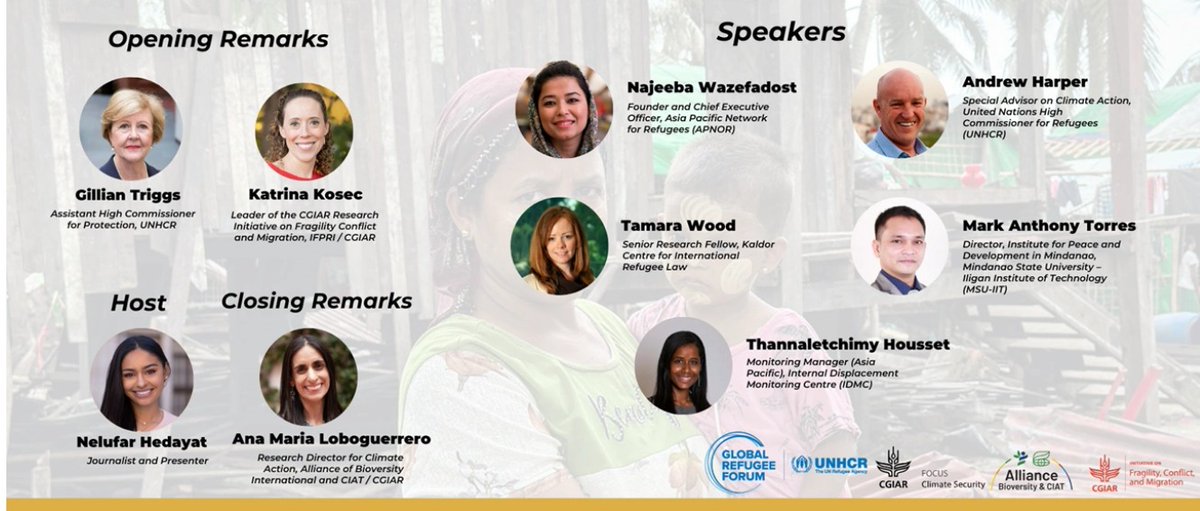 📢Explore the links between Climate Change and Displacement in Asia.

🗒️Virtual event: Climate change and displacement in Asia: emerging trends, available evidence and building resilience
🗓️December 11
🕢 1:00-2:00pm BKK time
Hosts:  <a href="/UNHCRAsia/">UNHCR Asia Pacific</a> and <a href="/CGIAR/">CGIAR</a> 
t.ly/Dphk9