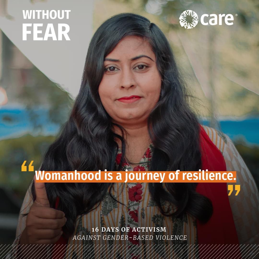 CAREPakistan_'s tweet image. Women’s rights, safety and well-being matter at all levels. #WithoutFear #16DaysOfActivism
