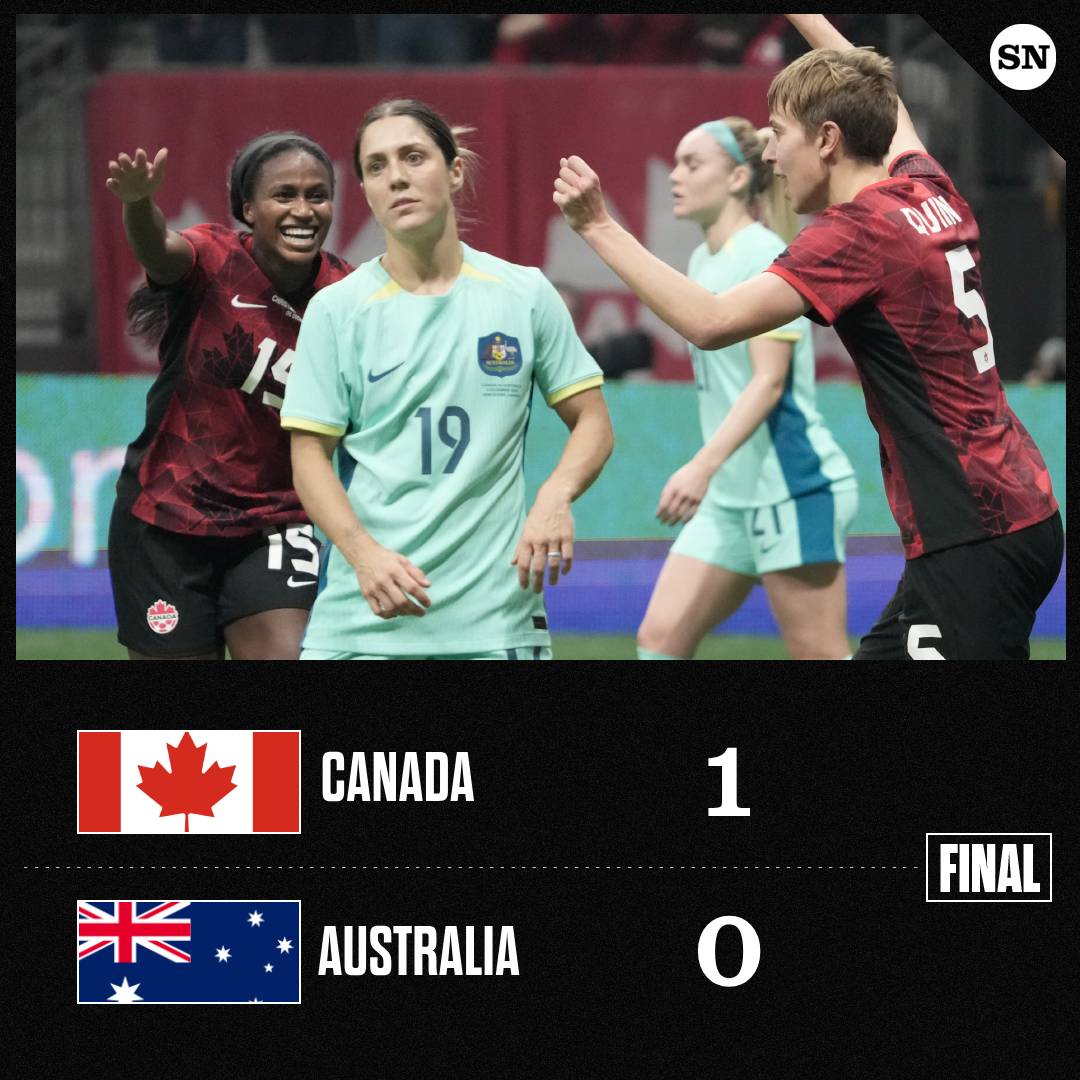 The Matildas fall to Canada in Vancouver. MORE: tinyurl.com/38dcezbf #CANvAUS