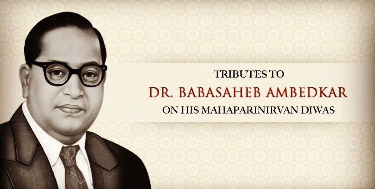 Tributes to architect of our Constitution Dr. B.R. Ambedkar on his #MahaparinirvanDiwas. He emphasized the importance of education in addressing social inequality & worked to empower the marginalized sections of society. His legacy will continue to inspire us.